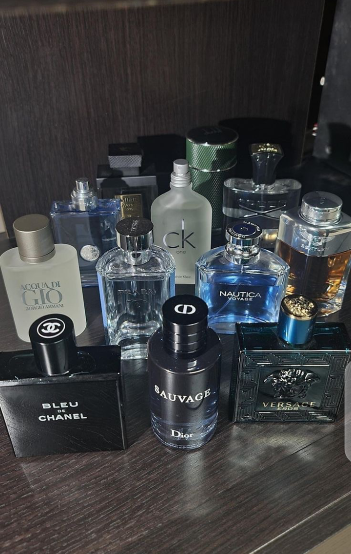 Different assorted cologne's