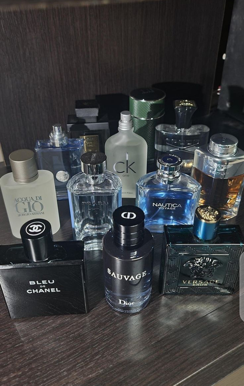 Different assorted cologne's