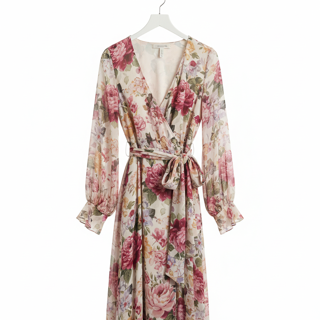 Women's Floral Wrap Dress